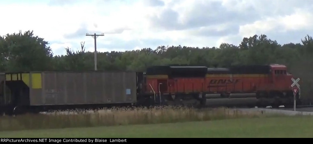 BNSF coal train DPU